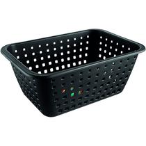 Cesto Plástico GG Log Preto 14L - Ordene Cesto Plástico GG Log Preto 14L - Ordene