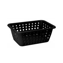 Cesto Plástico Grande Log Preto 5,2L - Ordene Cesto Plástico Grande Log Preto 5,2L - Ordene