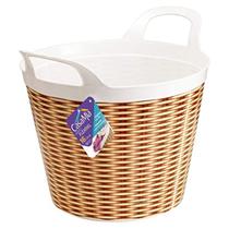Cesto Plástico Organizador Roupas Brinquedo 16Litros CasaMia