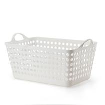 Cesto plástico retangular branco flexível 22 litros