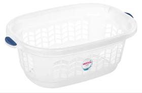 Cesto Plastico Sanremo 32l Organizador Lavanderia Casa