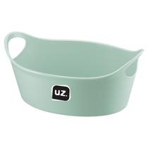 Cesto Plus M Multiuso Sólido Verde Menta Com alça 28x12 - Uz