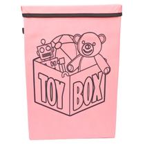Cesto Porta Brinquedo, Caixa De Brinquedo - Rosa - Organibox Cesto Porta Brinquedo, Caixa De Brinquedo - Rosa - Organibox