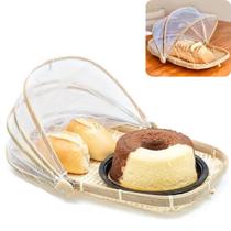 Cesto Porta Pão/Bolo Cobertura Retrátil Retangular 42 x 27 x 5 cm Cesto Porta Pão/Bolo Cobertura Retrátil Retangular 42 x 27 x 5 cm