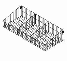 Cesto preto para gond new premium 0.90 x 0.37 c/ 2 divisorias