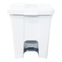 Cesto Quadrado Com Pedal 15 Litros P15 Branca Kit 3un Cesto Quadrado Com Pedal 15 Litros P15 Branca Kit 3un