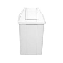 Cesto Quadrado Com Tampa Vai E Vem 60 Litros Q60 Branco