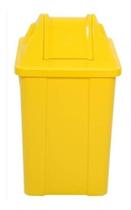 Cesto Quadrado Com Tampa Vai-Vem 100 Litros