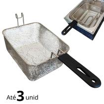 Cesto Quadrado para Fritadeira Elétrica Industrial com Cabo de Proteção Cesto Quadrado para Fritadeira Elétrica Industrial com Cabo de Proteção