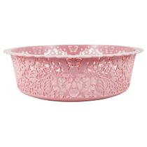 Cesto Raso Organizador Redondo Lifestyle Jacki Design - G Rosa Cesto Raso Organizador Redondo Lifestyle Jacki Design - G Rosa