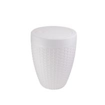 Cesto Rattan 7,5 litros Branco - Aquaplas Cesto Rattan 7,5 litros Branco - Aquaplas