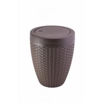Cesto Rattan 7,5 litros Marrom - Aquaplas