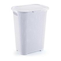 Cesto Rattan Branco 30 Litros- MONTE LÍBANO