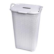 Cesto Rattan Grande Tampa Basculada Branco 25795 Arqplast Cesto Rattan Grande Tampa Basculada Branco 25795 Arqplast