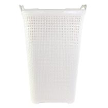 Cesto Rattan Tampa Basculada Branco