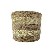 Cesto Redondo Fibra Natural P 20X18 Cachepô Cesta Decoração Cesto Redondo Fibra Natural P 20X18 Cachepô Cesta Decoração