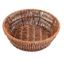 Cesto Redondo Travessa Bandeja De Servir Rattan 20cm