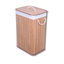 Cesto Retangular Bambu Para Roupa 60cm Premium - MEK Jolitex