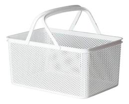Cesto Retangular Línea Com Alça Branco 40X27X20Cm Paramount