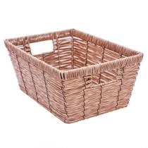 Cesto Retangular Multiuso Mimo Style em Fibra Sintética 13,5x30x21 cm