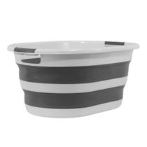 Cesto Retrátil 37L: Organizador Compacto para Roupas e Brinquedos, Prático e Funcional!