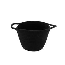 Cesto Round Gist Cotton com Alça Preto 8250 - Mimo Style Cesto Round Gist Cotton com Alça Preto 8250 - Mimo Style