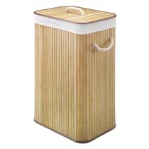 Cesto Roupa Bambu Everest Bege 40X30X60Cm Rafimex