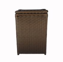 Cesto Roupa Sintético Argila 40x30x50