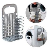 Cesto Roupa Suja Dobravel De Parede Organizador Multiuso Para Lavanderia Cesta Supenso Retratil