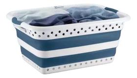Cesto Roupas Dobrável 40l Azul 61,5x44,5x26,5 Cm Electrolux Cesto Roupas Dobrável 40l Azul 61,5x44,5x26,5 Cm Electrolux