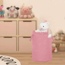 Cesto Saco Para Brinquedo Roupa Suja Grande Dobráve Salmão Cesto Saco Para Brinquedo Roupa Suja Grande Dobráve Salmão