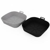 Cesto Silicone Air Fryer Lavável Antiaderente Lovely Vibe Cesto Silicone Air Fryer Lavável Antiaderente Lovely Vibe