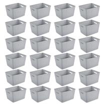 Cesto Sterilite Alto para Armazenamento 36x29x22 cm Cimento Cesto Sterilite Alto para Armazenamento 36x29x22 cm Cimento