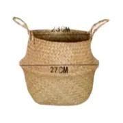 Cesto Suspenso De Vime De Algas Marinhas Para Flores E Armazenamento De Roupas Sujas WF1015