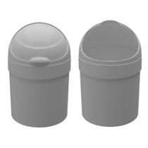 Cesto Tampa Basculante Banheiro Cozinha Escritório Branca 6L