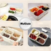 Cesto Tampa Tupperware Divisórias Alimento Cozinha Organizador Plástico Geladeira Fruta Marmita Casa Cesto Tampa Tupperware Divisórias Alimento Cozinha Organizador Plástico Geladeira Fruta Marmita Casa