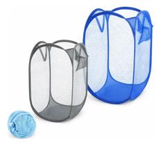 Cesto Tela Dobrável Multiuso Leve Prático Para Roupas Cesto Tela Dobrável Multiuso Leve Prático Para Roupas