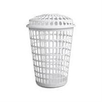 Cesto telado c/tampa branco 60l Cesto telado c/tampa branco 60l