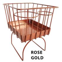 Cesto Tunel Do Fusca Porta Copos Porta Treco Rose Gold Cesto Tunel Do Fusca Porta Copos Porta Treco Rose Gold