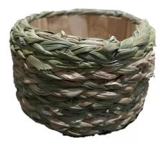 Cesto Vaso Palha Sisal Decoração Cachepô Plantas Flores Lar