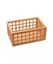 Cesto Vazado Oikos em Bambu Organizador Retangular 26cm Cesto Vazado Oikos em Bambu Organizador Retangular 26cm