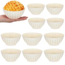 Cestos à prova de pão YURUIHKAO 10 peças de silicone 13 cm bege