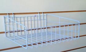 Cestos Aramados Branco 20x20 para Painel Canaletado