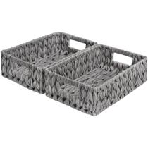 Cestos de armazenamento de vime GRANNY SAYS Waterproof Rattan, pacote com 2