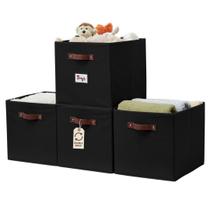 Cestos de armazenamento DECOMOMO Storage Cube Bins 38x33x33cm 4 unidades