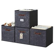 Cestos de armazenamento DECOMOMO Storage Cube Bins 38x33x33cm 4 unidades