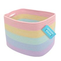Cestos de armazenamento OrganiHaus Rope Rainbow para prateleiras Cestos de armazenamento OrganiHaus Rope Rainbow para prateleiras