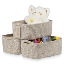Cestos de armazenamento pequenos Ordn2Ordan 28x19x11 cm, pacote com 3 Cestos de armazenamento pequenos Ordn2Ordan 28x19x11 cm, pacote com 3