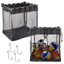 Cestos de malha Slatwall Froidesente Large, 2 conjuntos de 48L com ganchos