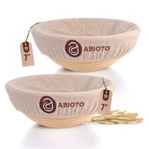 Cestos de Pão ABIOTO - Bannetons Redondos (7cm) - Conjunto com 2 Peças